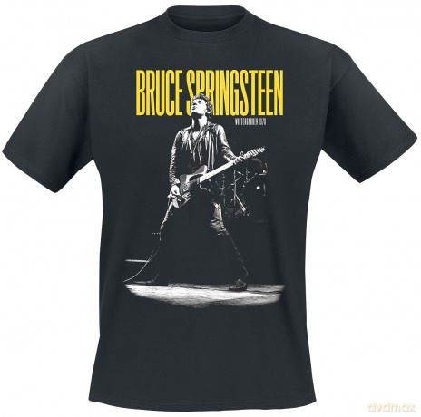 Bruce Springsteen: Unisex T-Shirt: Winterland Ballroom Guitar (Black) (Medium)