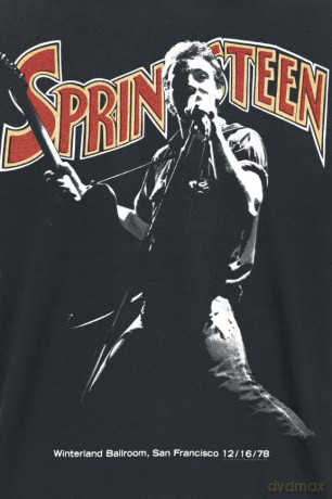 Bruce Springsteen: Unisex T-Shirt: Winterland Ballroom Singing (Black) (Medium)