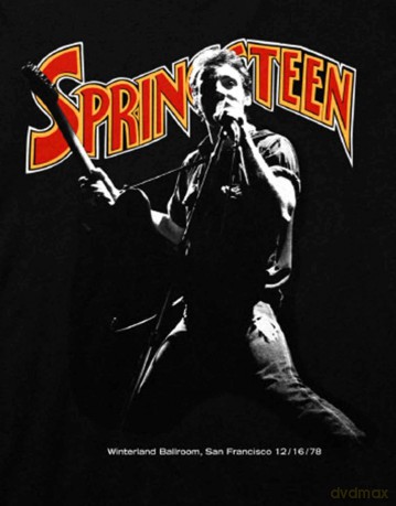 Bruce Springsteen: Unisex T-Shirt: Winterland Ballroom Singing (Black) (Small)