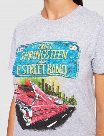 Bruce Springsteen: Unisex Tee: Pink Cadillac (Back Print) (Small)
