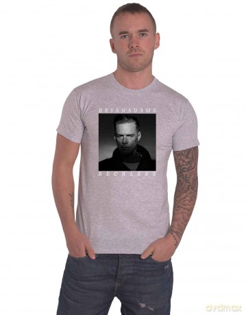 Bryan Adams: Unisex T-Shirt: Reckless (Grey) (Medium)