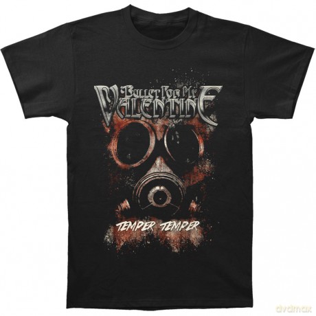 Bullet For My Valentine: Men's Tee: Temper Temper Gas Mask (Large)