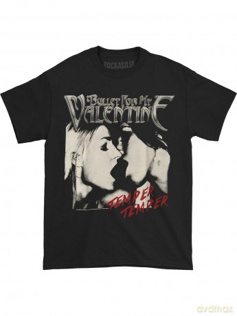 Bullet For My Valentine: Men's Tee: Temper Temper Kiss (X-Large)