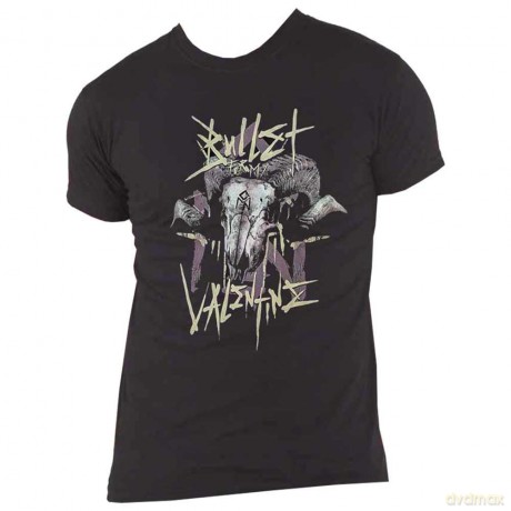 Bullet For My Valentine: Unisex T-Shirt: Ram (Black) (Back Print) (Medium)
