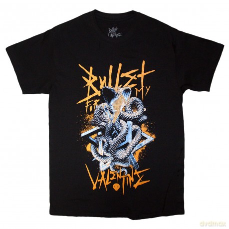 Bullet For My Valentine: Unisex T-Shirt: Wrapped Cobra (Black) (Small)