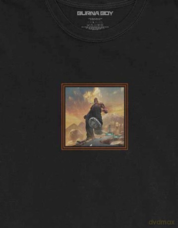 Burna Boy: Unisex T-Shirt: Album Tracks (Black) (Back Print) (Large)
