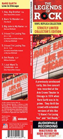 Rare Earth: Live In Chicago [CD]