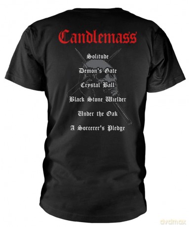 Candlemass: Unisex T-Shirt: Epicus Doomicus Metallicus (Black) (Back Print) (X-Large)