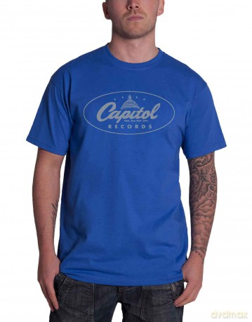 Capitol Records: Unisex T-Shirt: Logo (Blue) (X-Large)