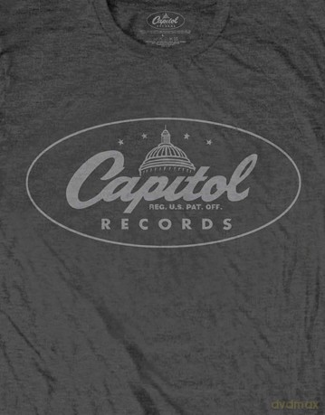Capitol Records: Unisex T-Shirt: Logo (Charcoal Grey) (X-Large)