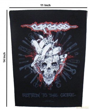 Carcass: Back Patch: Rotten To The Gore