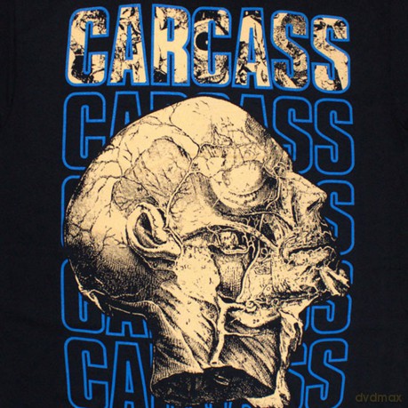 Carcass: Unisex T-Shirt: Necro Head (Black) (Back Print) (Large)