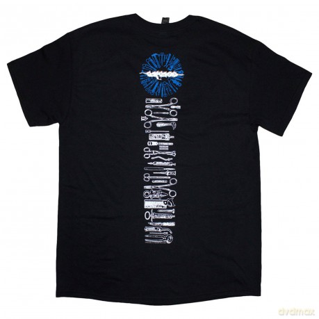 Carcass: Unisex T-Shirt: Necro Head (Black) (Back Print) (Large)