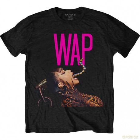 Cardi B: Unisex T-Shirt: Dripping Snake (Black) (XX-Large)