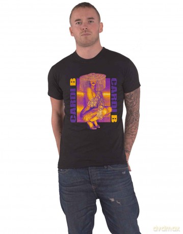 Cardi B: Unisex T-Shirt: Squat (Black) (Medium)