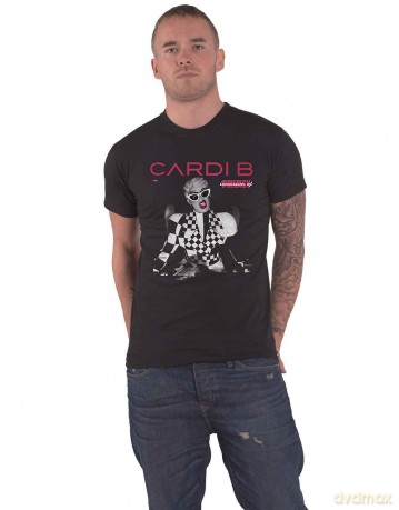 Cardi B: Unisex T-Shirt: Transmission (Black) (Medium)