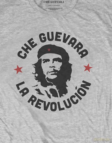 Che Guevara: Unisex T-Shirt: Circle Logo (Grey) (Small)