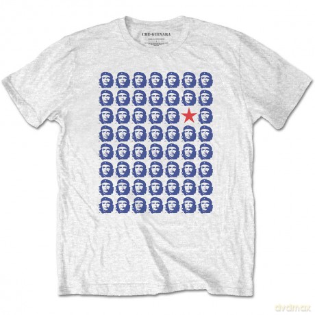 Che Guevara: Unisex T-Shirt: Heads (White) (Small)