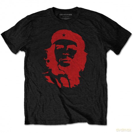 Che Guevara: Unisex T-Shirt: Red on Black (Black) (X-Large)