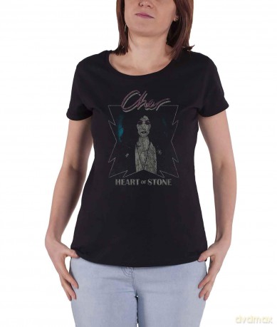Cher: Ladies Tee: Heart of Stone (Large)