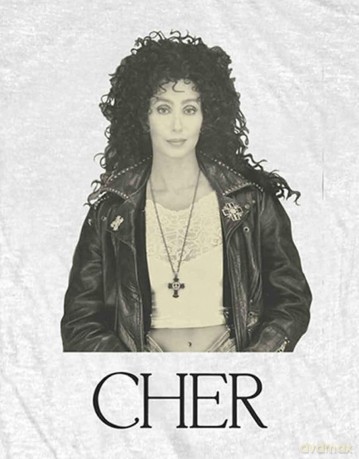 Cher: Ladies Tee: Leather Jacket (Medium)