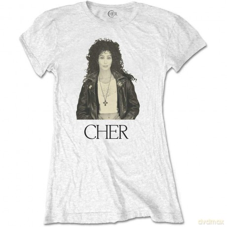 Cher: Ladies Tee: Leather Jacket (Small)