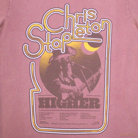 Chris Stapleton: Unisex Stone Wash T-Shirt: Higher (Kashmir Red) (Large)