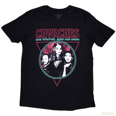 Chvrches: Unisex T-Shirt: Good Intentions (Black) (Small)