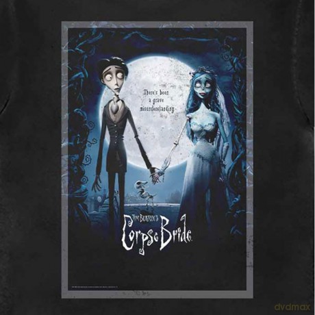 Corpse Bride: Unisex T-Shirt: Movie Poster (Black) (Large)