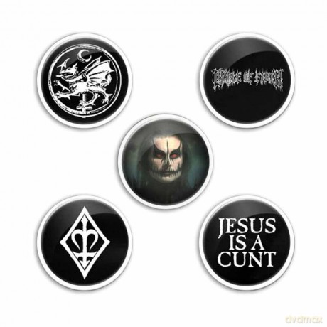 Cradle Of Filth: Button Badge Pack: Hammer Of The Witches/Dani