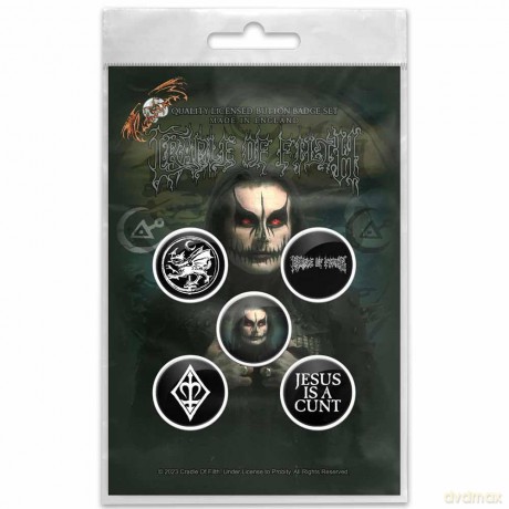 Cradle Of Filth: Button Badge Pack: Hammer Of The Witches/Dani