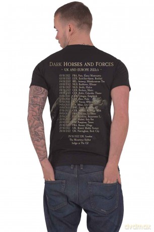 Cradle Of Filth: Unisex T-Shirt: Dark Horses (Black) (Back Print) (Large)