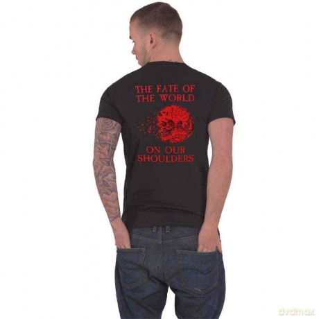 Cradle Of Filth: Unisex T-Shirt: Existance Is Futile Saturn (Black) (Back Print) (Medium)