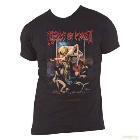 Cradle Of Filth: Unisex T-Shirt: Existance Is Futile Saturn (Black) (Back Print) (X-Large)