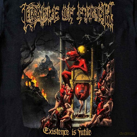 Cradle Of Filth: Unisex T-Shirt: Existence is Futile (Black) (Back Print) (Large)