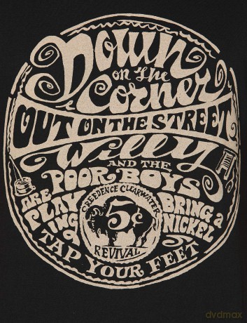 Creedence Clearwater Revival: Unisex T-Shirt: Down On The Corner (Black) (Medium)