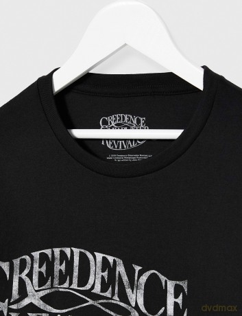 Creedence Clearwater Revival: Unisex T-Shirt: Vintage Logo (Black) (Small)