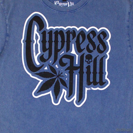 Cypress Hill: Unisex Stone Wash T-Shirt: Logo (Denim Blue) (Small)