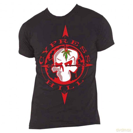 Cypress Hill: Unisex T-Shirt: Skull Compass (Black) (Medium)