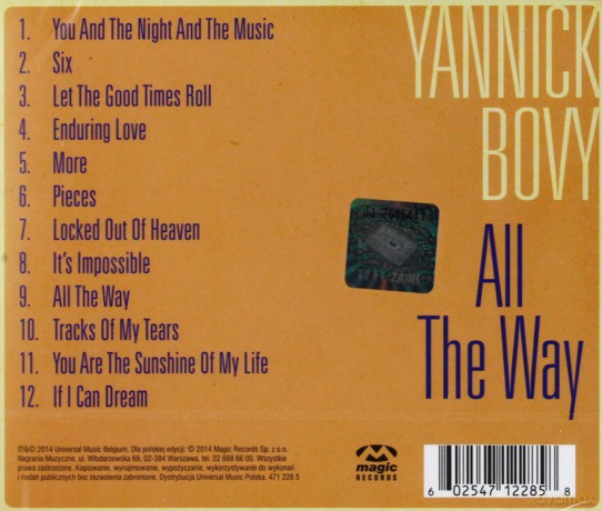 Yannick Bovy: All The Way [CD]