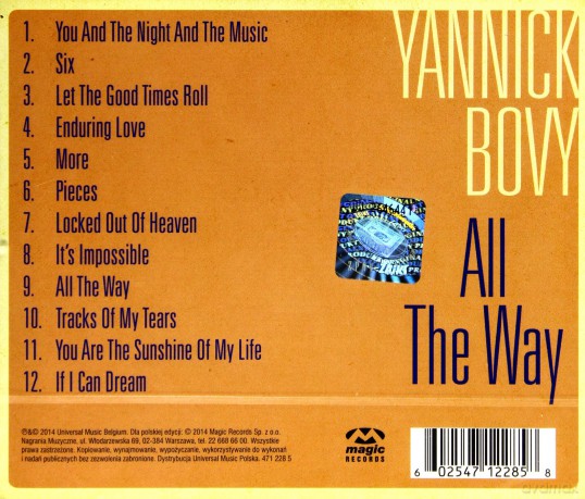 Yannick Bovy: All The Way [CD]