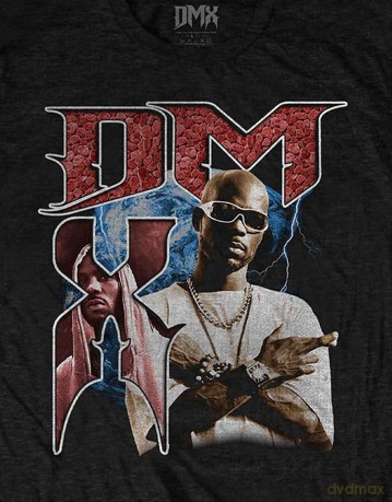 Dmx: DMX Unisex T-Shirt: Bootleg Red (Black) (XX-Large)