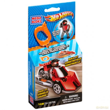 MEGA BLOKS Hot Wheels Wyrzutnia Czerwona [KLOCKI]