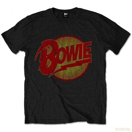David Bowie: Kids T-Shirt: Vintage Diamond Dogs Logo (Black) (7-8 Years)