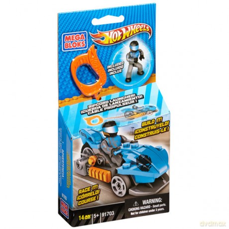 MEGA BLOKS Hot Wheels Wyrzutnia Niebiesk [KLOCKI]