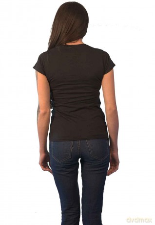 David Bowie: Ladies T-Shirt: Diamond Dogs Logo (Black) (Embellished) (Medium)