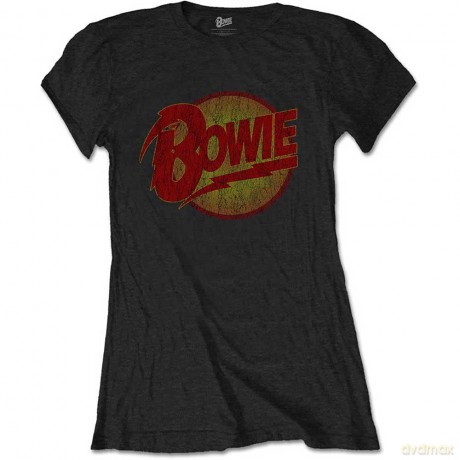 David Bowie: Ladies T-Shirt: Diamond Dogs Vintage (Black) (X-Small)