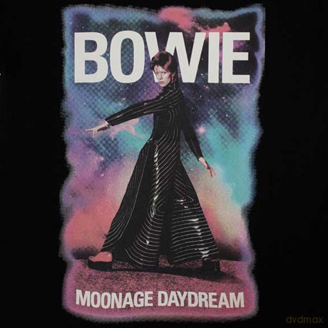 David Bowie: Ladies T-Shirt: Moonage 11 Fade (Black) (Small)