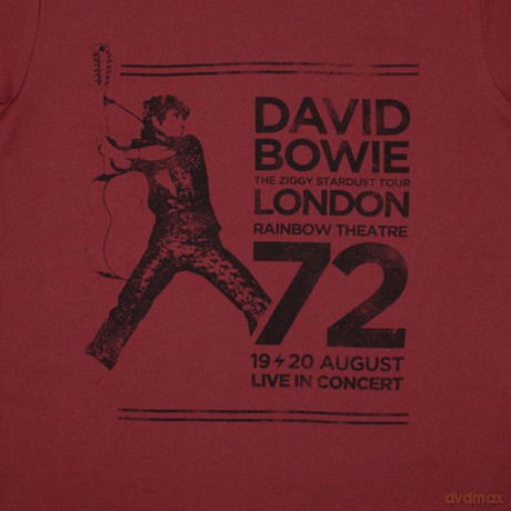 David Bowie: Ladies T-Shirt: Rainbow Theatre (Red) (Small)