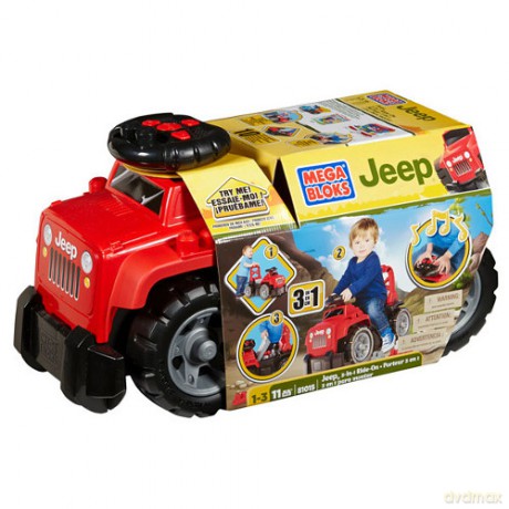 MEGA BLOKS Jeep 3w1 czerwony [ZABAWKA]